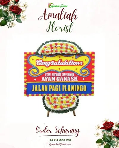 Bunga Papan Congratulation di Growong